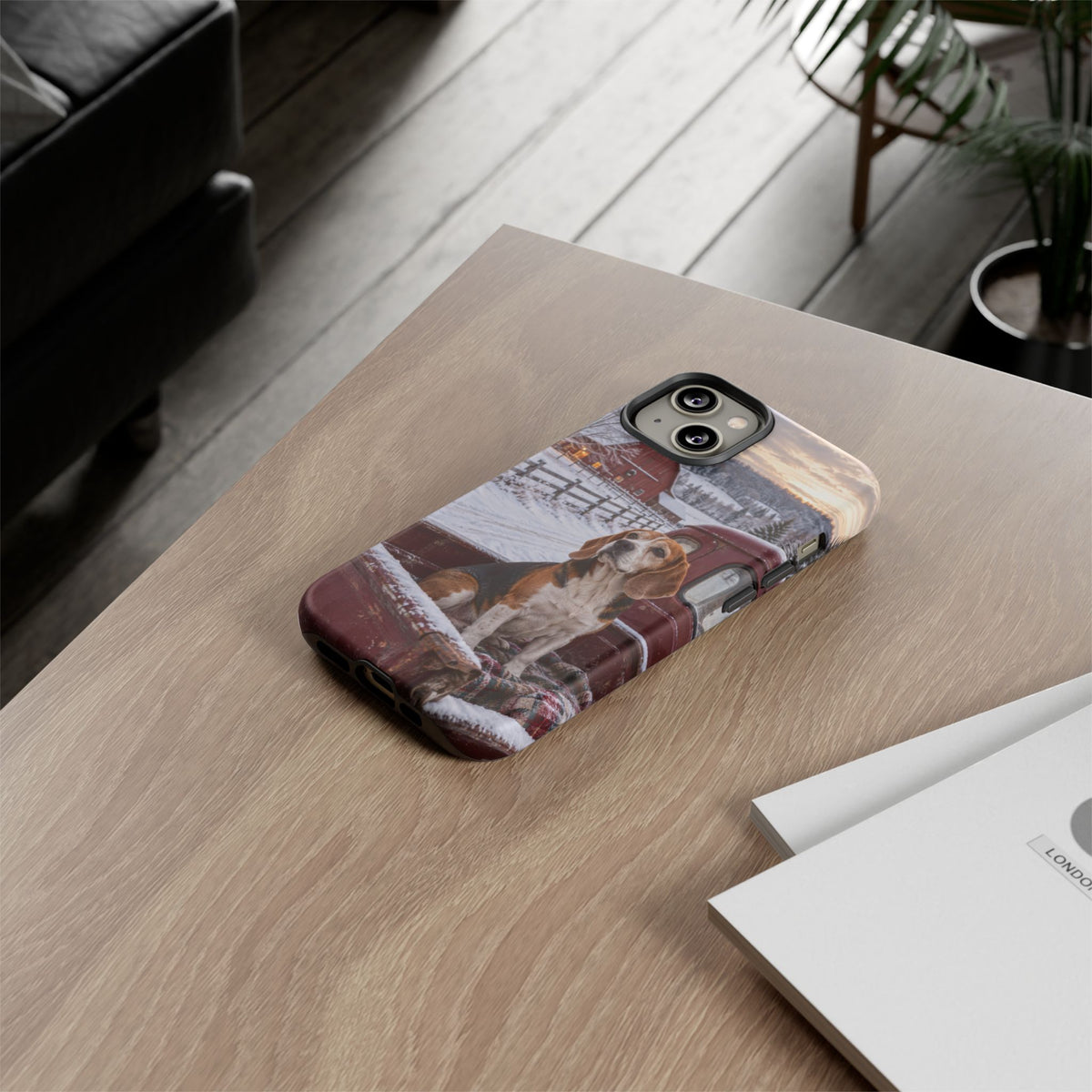Winter Farm Watch iPhone Tough Case | beagle