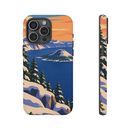 Crater Lake — Winter Caldera iPhone Tough Case