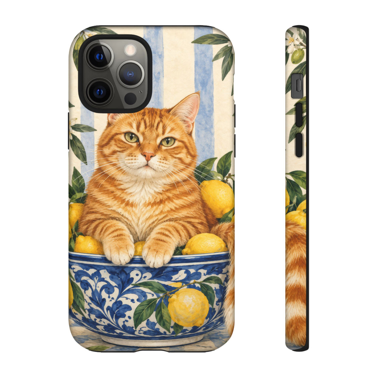 Citrus Inspector iPhone Tough Case | ginger cat