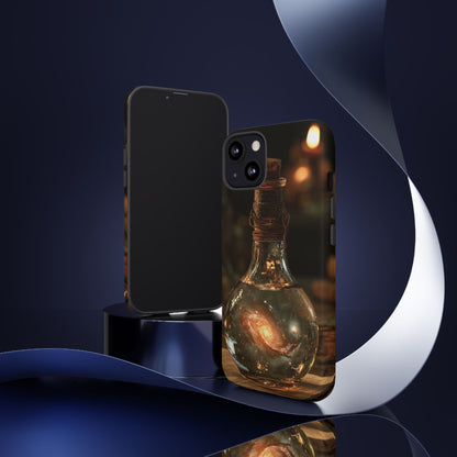 Bottled Cosmos iPhone Tough Case | Galaxy in an Antique Bottle