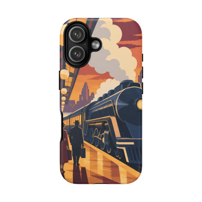 Travel by Train — Night Departure iPhone Tough Case | train travel