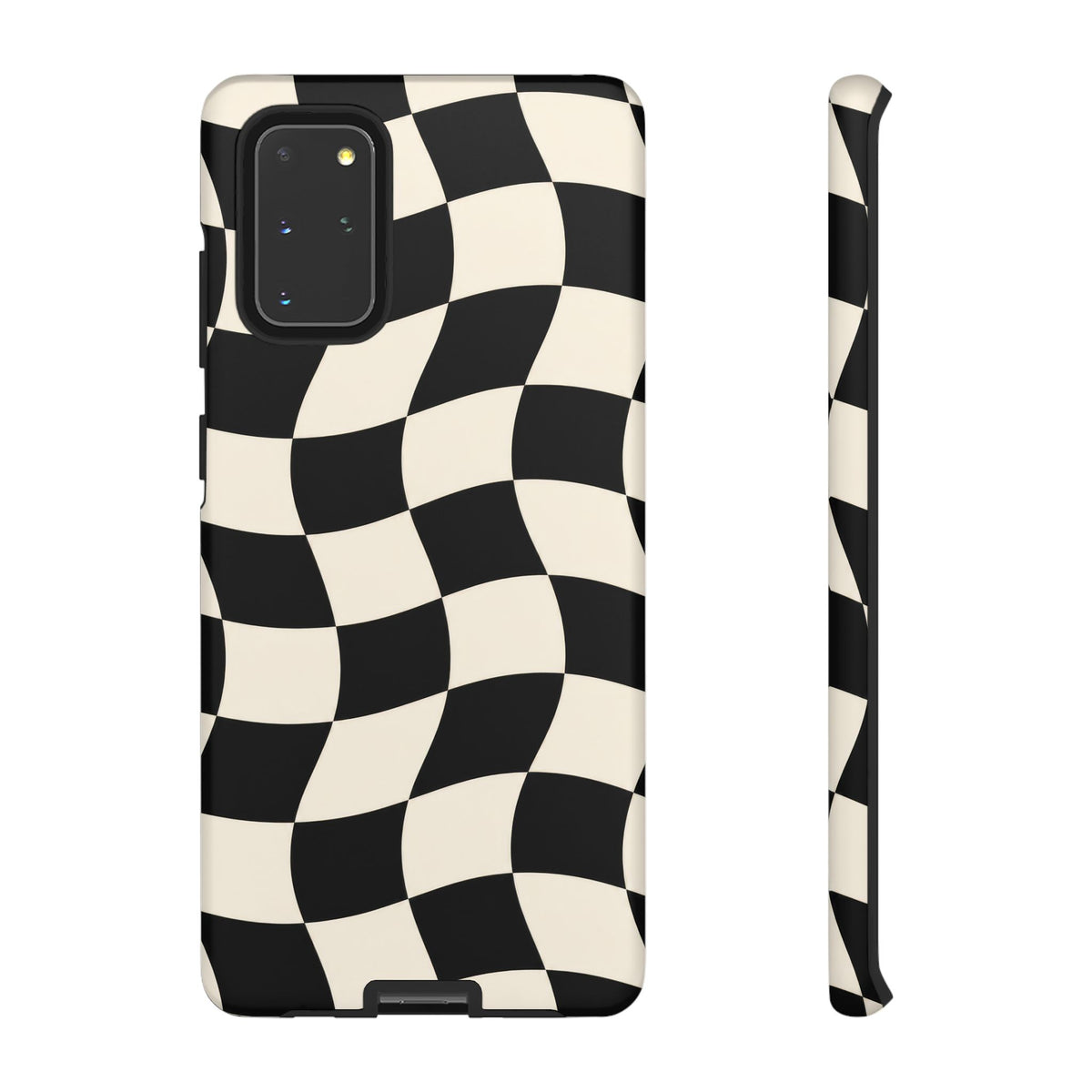 Liquid Check Samsung Galaxy Tough Case | Wavy Checkerboard