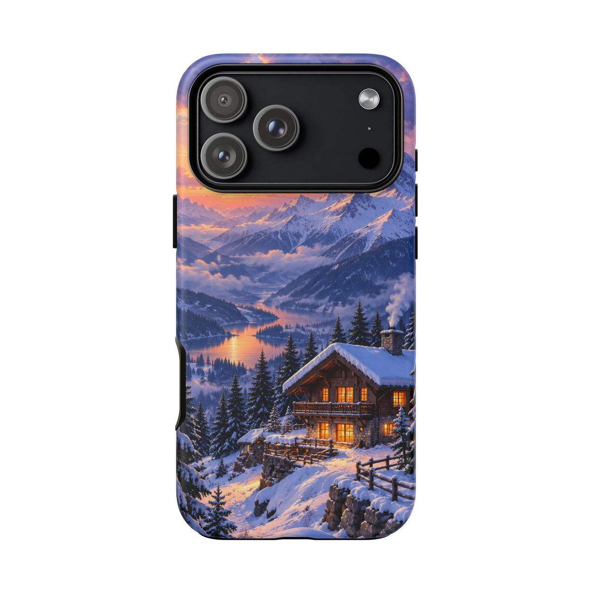 Alpine Hearth iPhone Tough Case | winter cabin