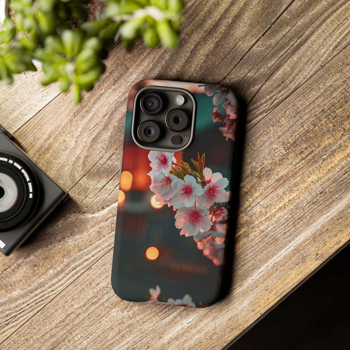 Kyoto Blossom Lanterns iPhone Tough Phone Case