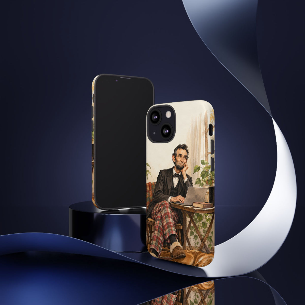 Abe from Home iPhone Tough Case | lincoln work from home