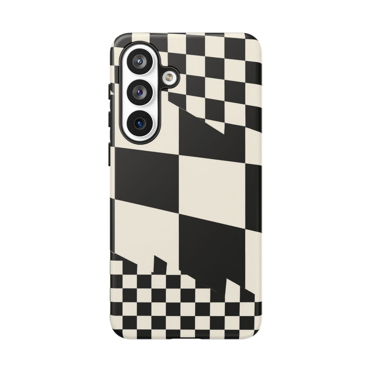 Check Shift Samsung Galaxy Tough Case | Black & White Checkerboard