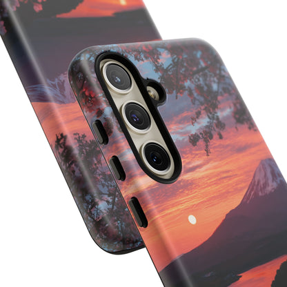 Fuji Moonlit Sakura Samsung Galaxy Tough Phone Case
