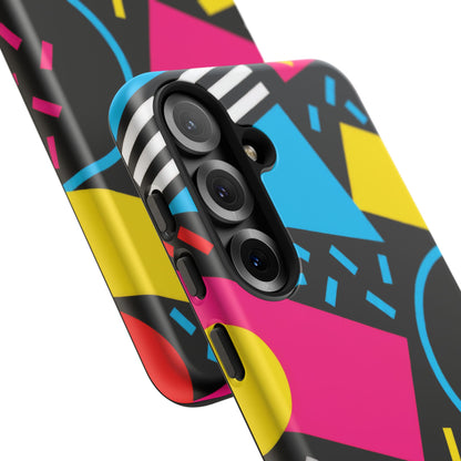 Midnight Confetti Samsung Galaxy Tough Case | Bright Abstract on Black