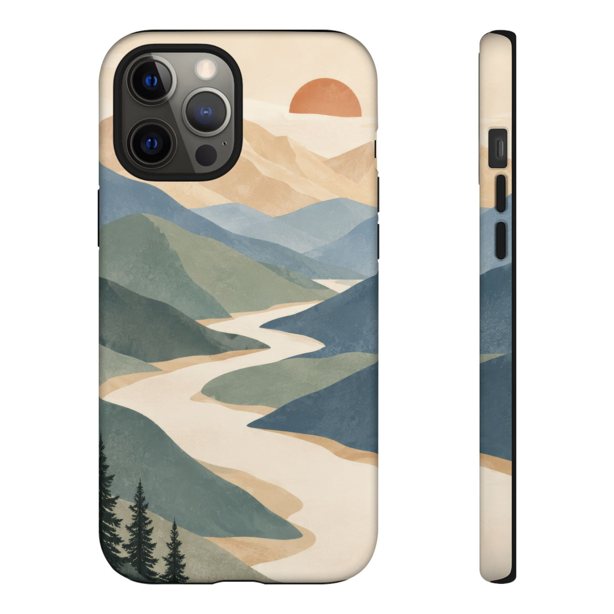 Quiet Pass iPhone Tough Case | mountain river