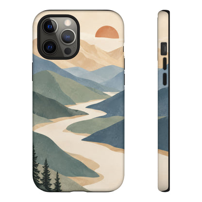 Quiet Pass iPhone Tough Case | mountain river