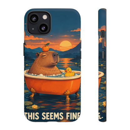 Minor Inconvenience iPhone Tough Case | funny capybara