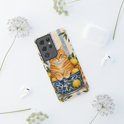 Citrus Inspector Samsung Galaxy Tough Case | ginger cat