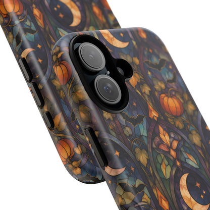Amber Moon Window iPhone Tough Case | celestial halloween