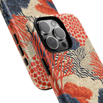 Coral Current iPhone Tough Phone Case