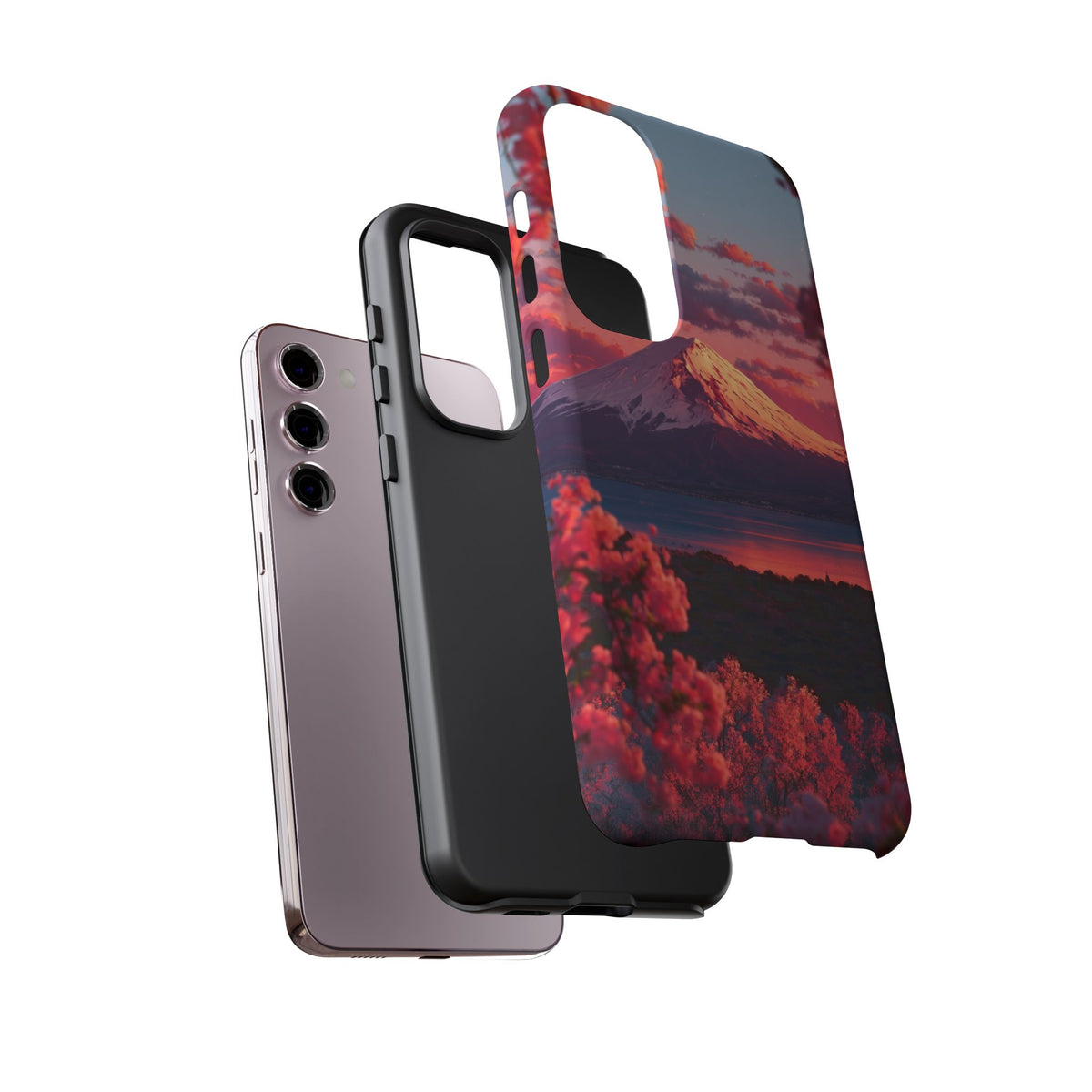 Fuji Rose Horizon Samsung Galaxy Tough Phone Case