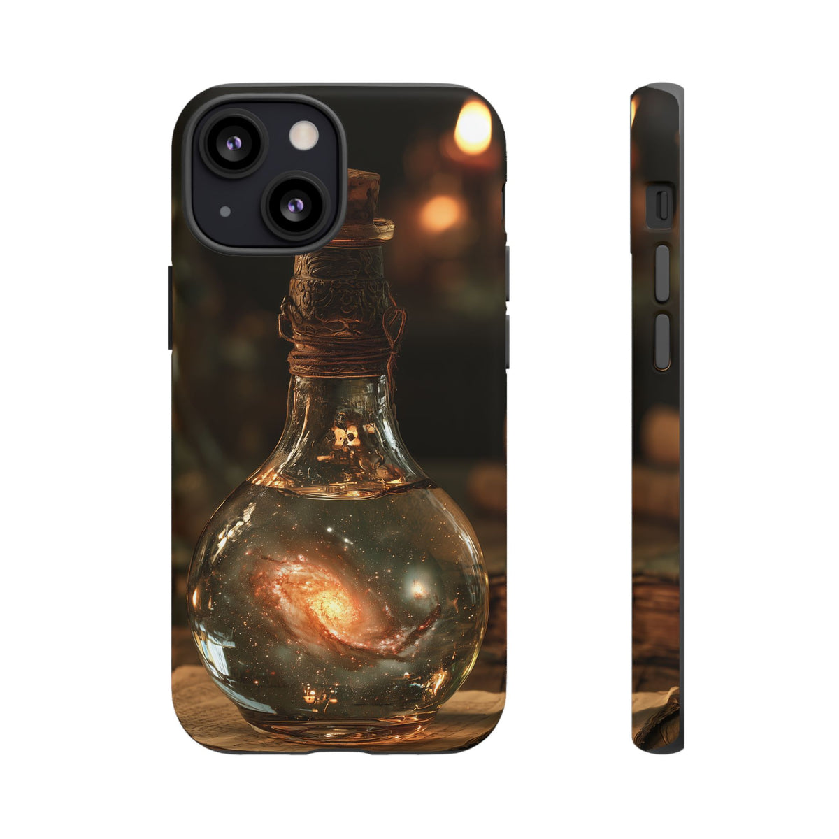 Bottled Cosmos iPhone Tough Case | Galaxy in an Antique Bottle