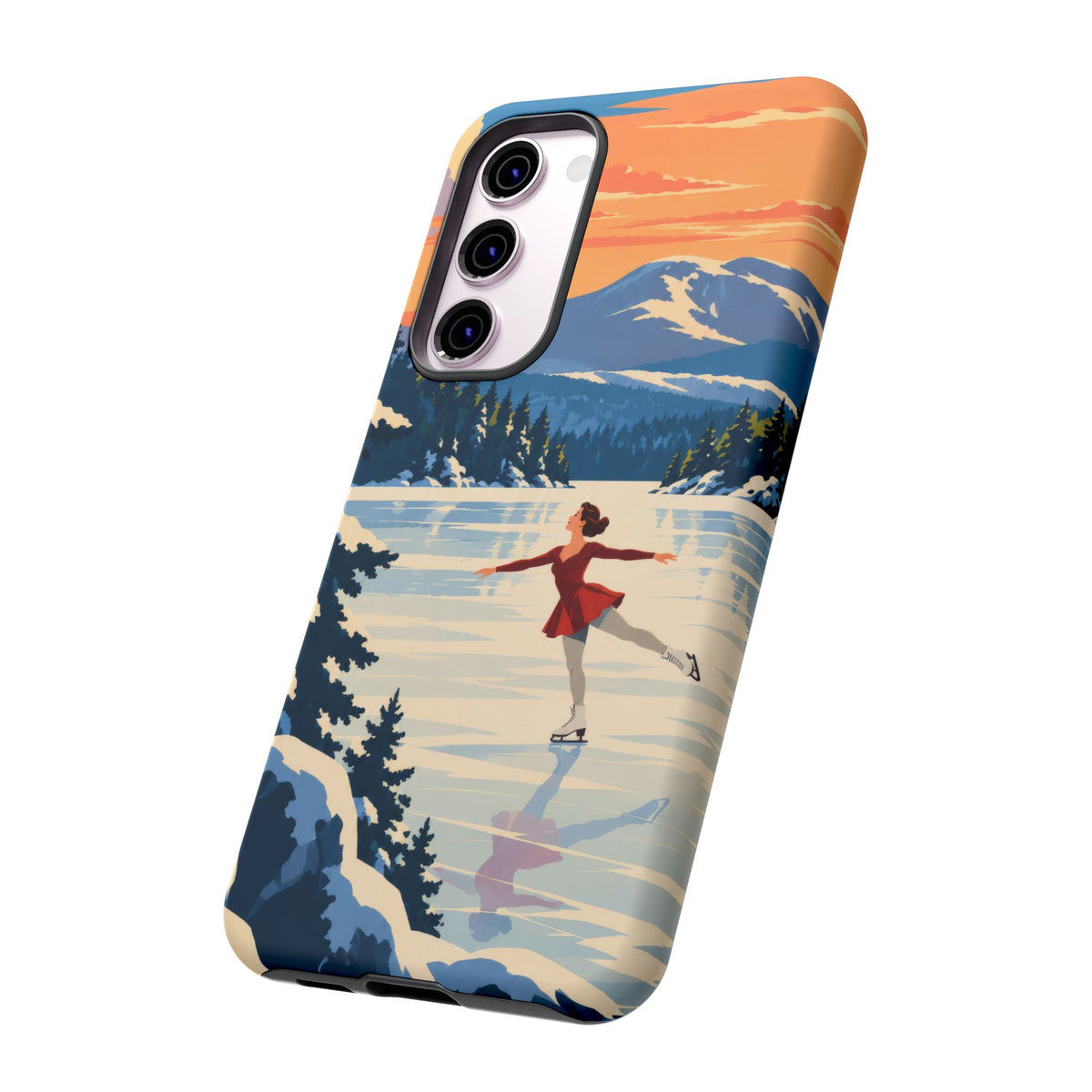 Lake Placid Skater — Winter Glide Samsung Galaxy Tough Case