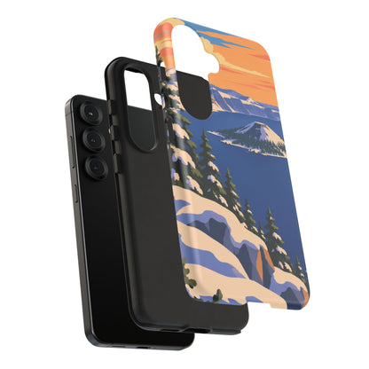 Crater Lake — Winter Caldera Samsung Galaxy Tough Case