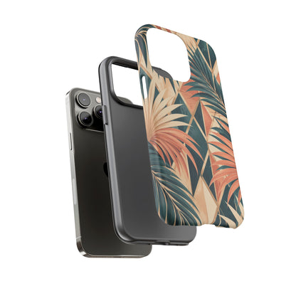 Coral Palm Pavilion iPhone Tough Case | art deco