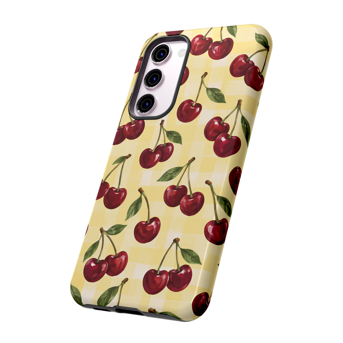 Cherry Gingham Samsung Galaxy Tough Case | Cherry Picnic