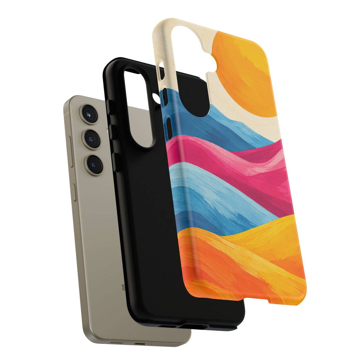 Golden Drift Samsung Galaxy Tough Case | colorful hills