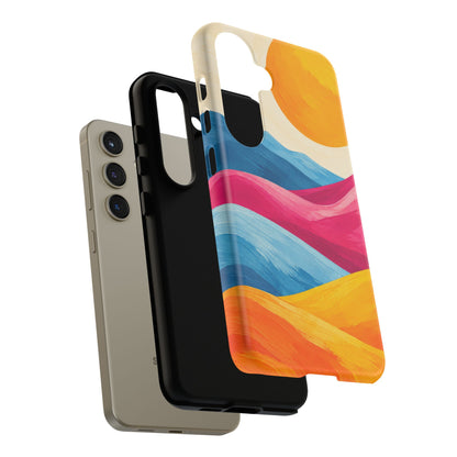 Golden Drift Samsung Galaxy Tough Case | colorful hills