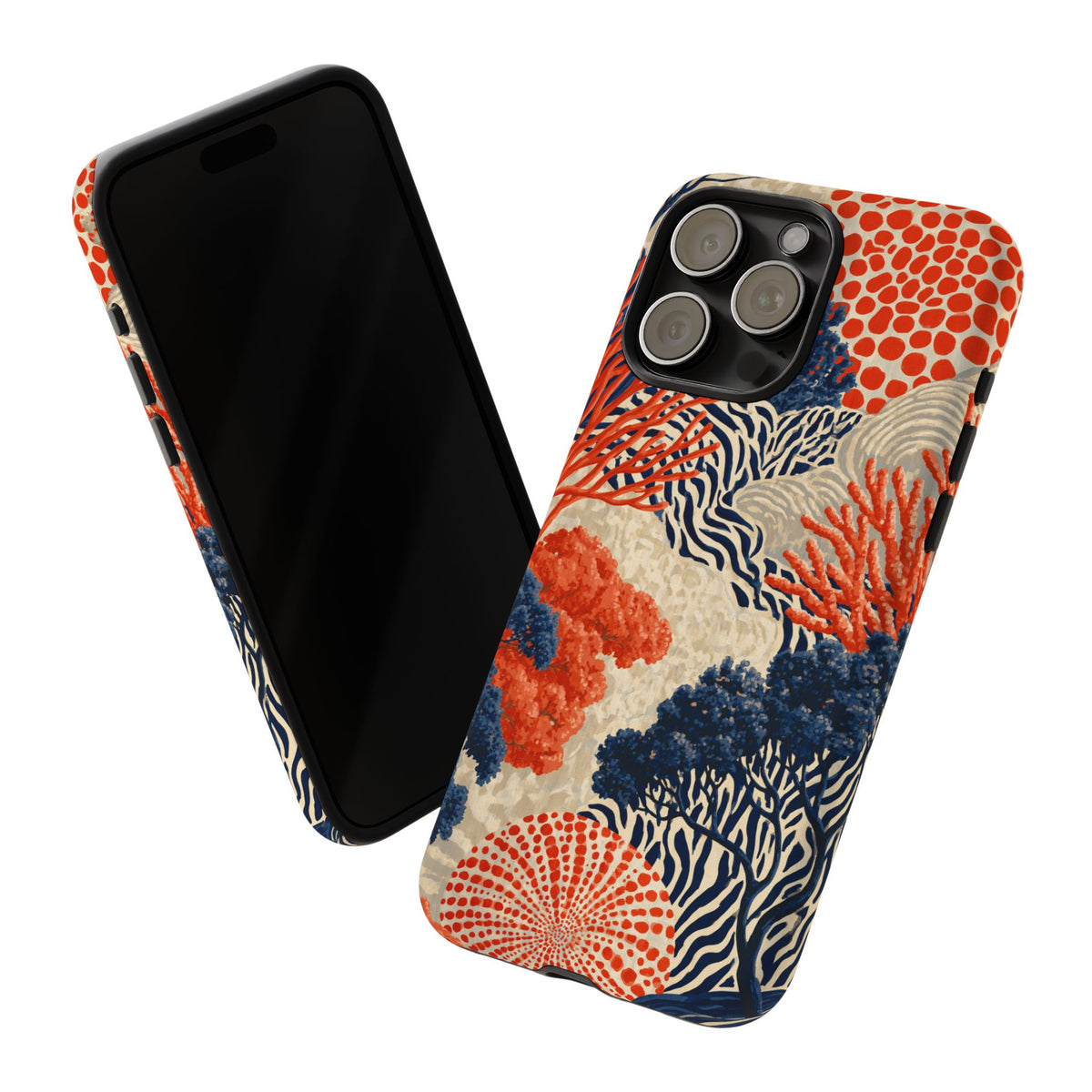 Coral Current iPhone Tough Phone Case