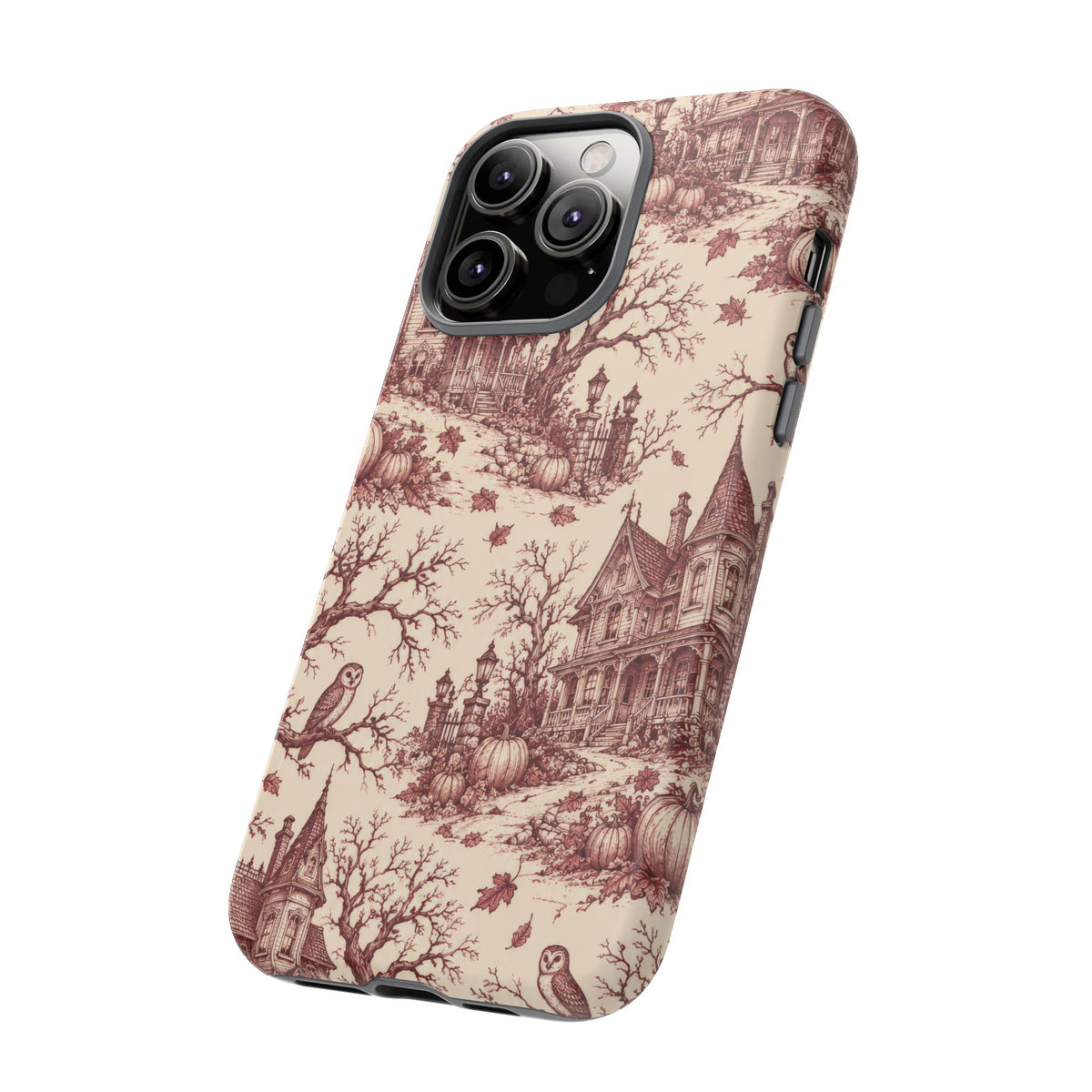Haunted Estate Toile iPhone Tough Case | halloween toile