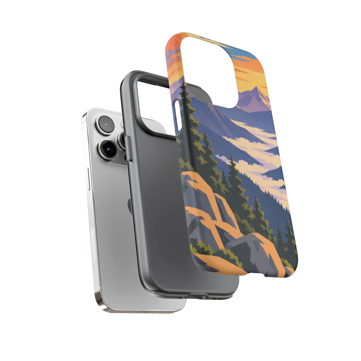 Misty Mountains — Amethyst Pass iPhone Tough Case