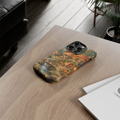 Honeycap Village iPhone Tough Case | Mushroom Village