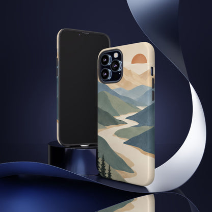 Quiet Pass iPhone Tough Case | mountain river
