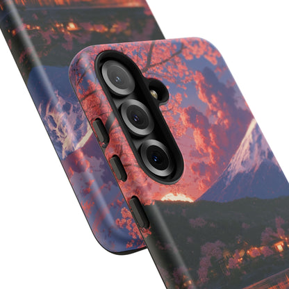 Sakura Lakeside Village Samsung Galaxy Tough Phone Case