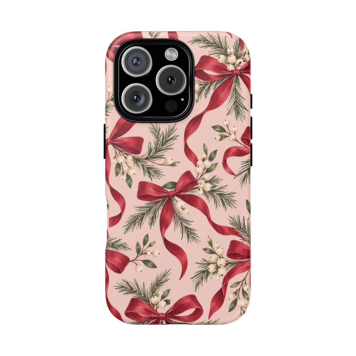 Ribbon Season iPhone Tough Case | christmas bows