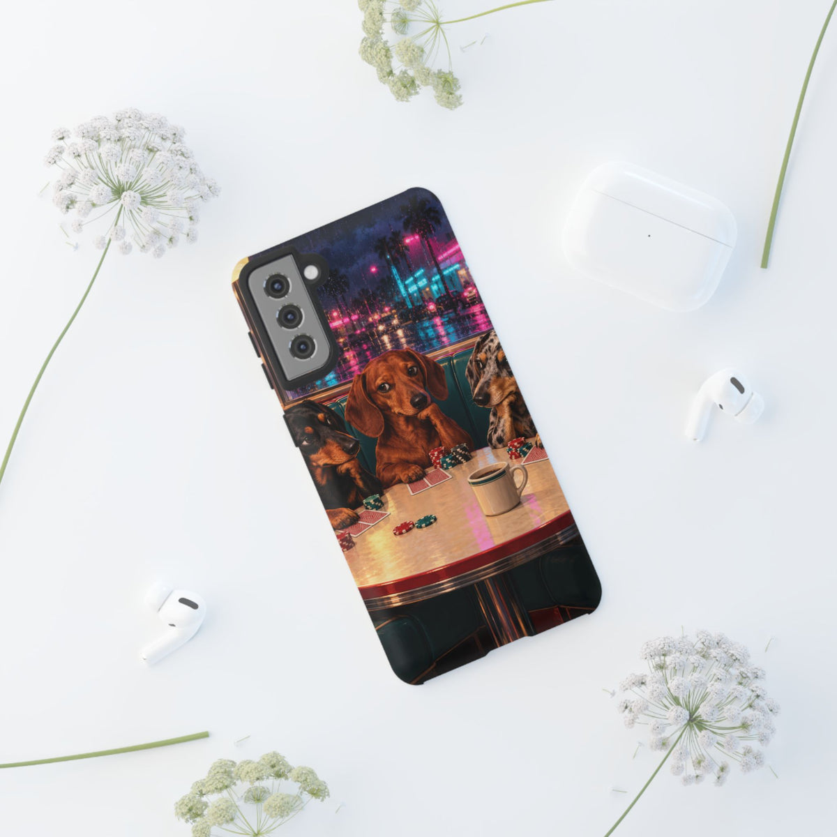 All-Night Aces Samsung Galaxy Tough Case | dachshund poker