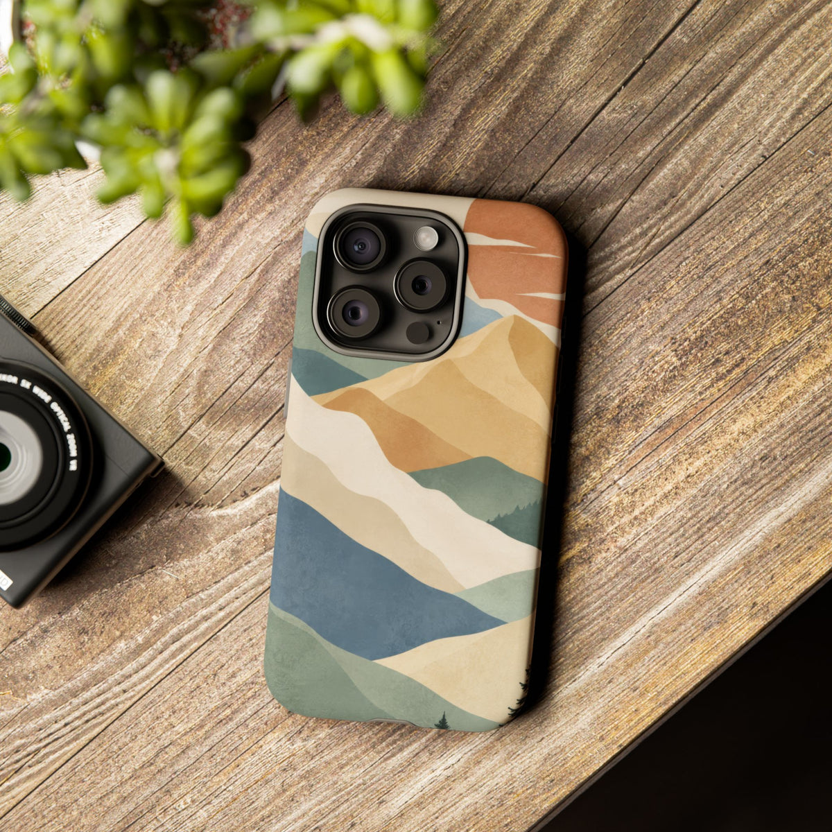 Sage Summit iPhone Tough Case | abstract mountains