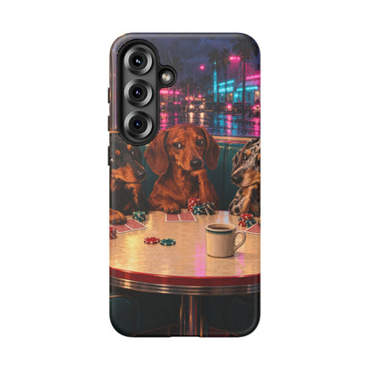 All-Night Aces Samsung Galaxy Tough Case | dachshund poker