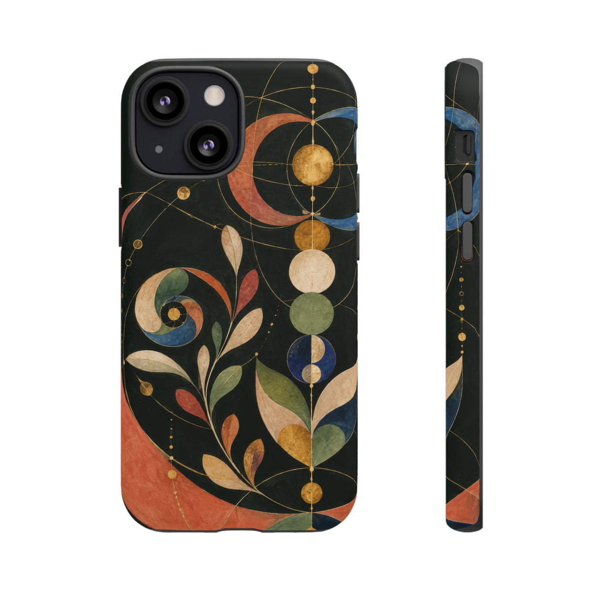 Orbital Garden iPhone Tough Case | Celestial Botanical Geometry