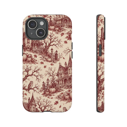 Haunted Estate Toile iPhone Tough Case | halloween toile