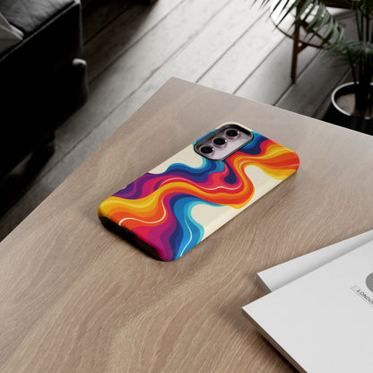 Chromatic Current Samsung Galaxy Tough Case | retro waves