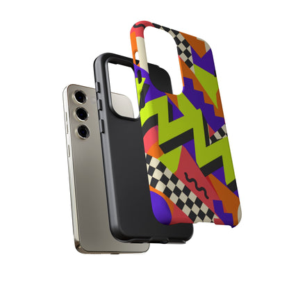 Acid Arcade Samsung Galaxy Tough Case | Bright Retro Geometry