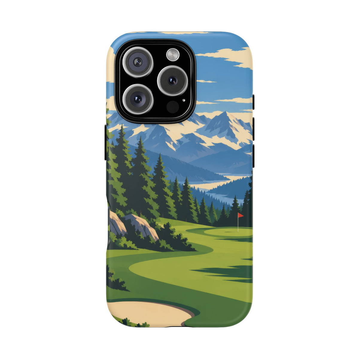 Mountain Golf — Alpine Fairway iPhone Tough Case