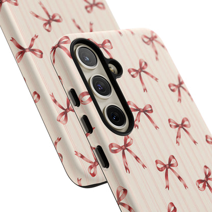Red Bow Samsung Galaxy Tough Case | Ribbon Waltz