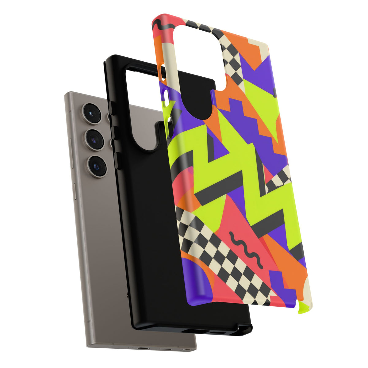 Acid Arcade Samsung Galaxy Tough Case | Bright Retro Geometry