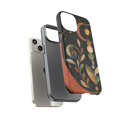 Orbital Garden iPhone Tough Case | Celestial Botanical Geometry