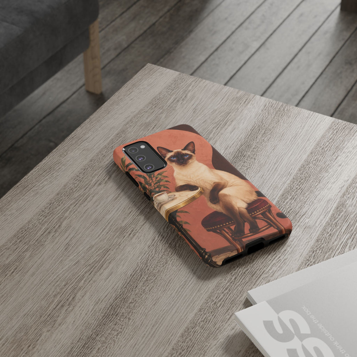 Espresso Cat Club Samsung Galaxy Tough Case | siamese cat
