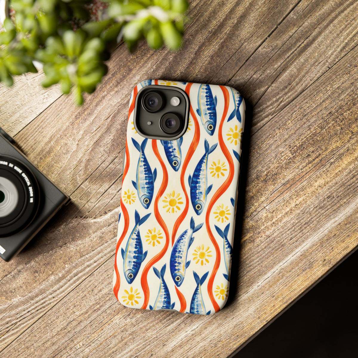 Sardine Social iPhone Tough Case | sardine print