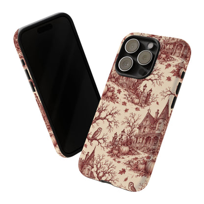 Haunted Estate Toile iPhone Tough Case | halloween toile