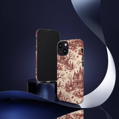 Haunted Estate Toile iPhone Tough Case | halloween toile