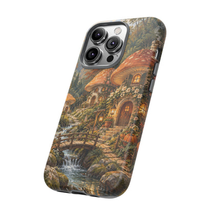 Honeycap Village iPhone Tough Case | Mushroom Village