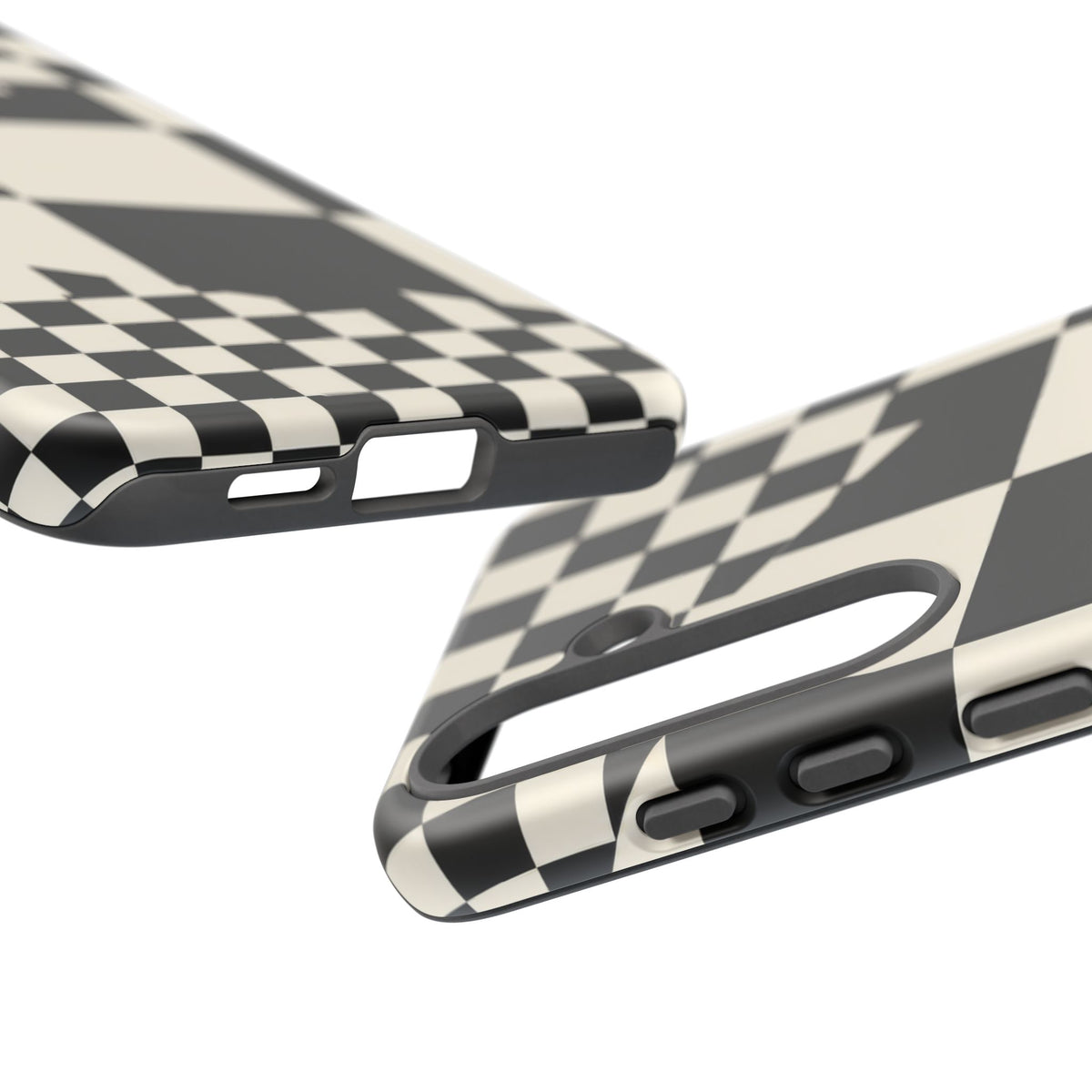 Check Shift Samsung Galaxy Tough Case | Black & White Checkerboard
